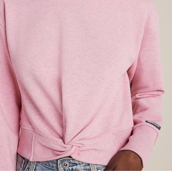 Scotch & Soda Pink Cropped Sweatshirt - Size L - Picture 2 of 16